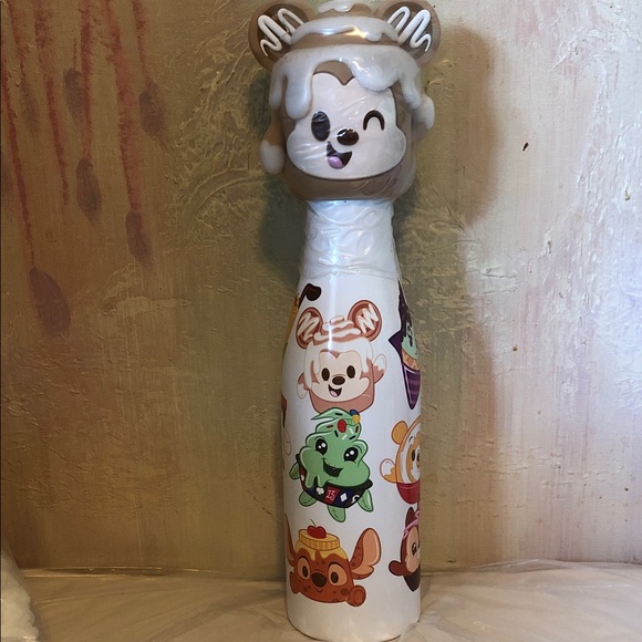 Disney Munchling Water Bottle & Cinnamon Mickey Topper NWOT - Picture 3 of 14
